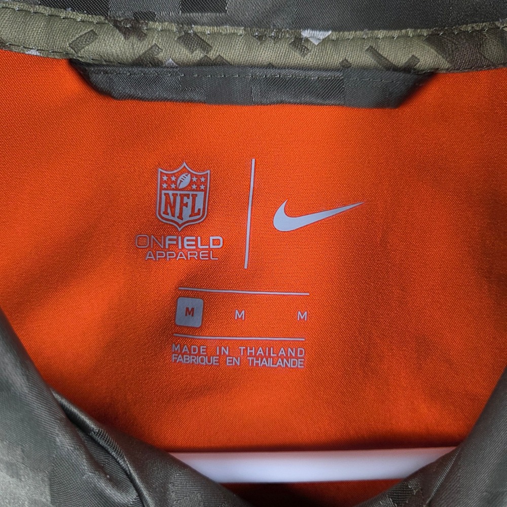 Nike Chicago Bears Jacket Men Medium Green Digi Camo Salute To Service NFL Coach - Picture 7 of 15